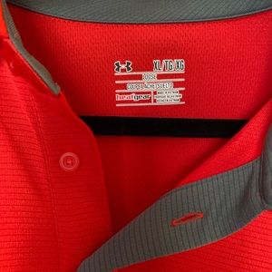 Mens short sleeve under armor polo